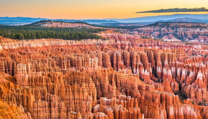 Bryce Canyon National Park, Utah, USA at dawn.