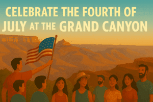 Fourth of july at the grand canyon